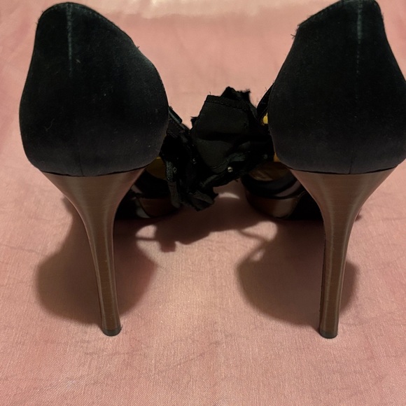 Lanvin Black Heels with Bow Detail - Picture 5 of 7